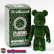 Image.台中逢甲店 BE@RBRICK BEARBRICK 100% FLAVOR 5周年限定 綠色植絨豹紋