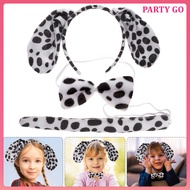 2 Sets Stage Cartoon Animal Headdress Ears Headband Deer Costume Accessories Tail Kid  uiran