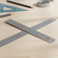 Brutfuner 1m Flexible Metal Ruler 100cm Stainless Steel Measuring Tool for DIY School Office