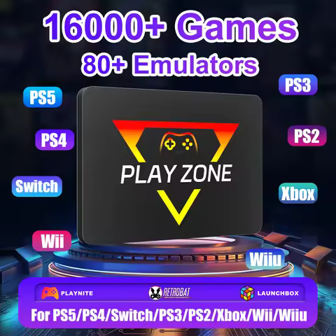 1TB Retro Gaming SSD Video Game Console with 16191 Retro&AAA&3D Game & 80+Emulator for PS5/Switch/Xb