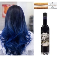 (Blue) SD / 5D /6D Korea Highlight Hair Color Cream / Color Wax Hair Color Mask Fruit Frutis Color f