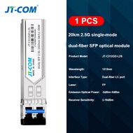 2.5G SC LC SFP Module 20KM 1310/1550nm Single Bidi Fiber Optical Transceiver Compatible with Mikroti