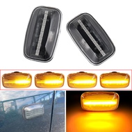 2Pcs LED Flowing Turn Signal Light Side Marker Indicator Flasher Lamp For Toyota Land Cruiser 70 80 