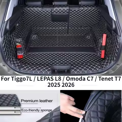 For Tiggo7L LEPAS L8 Omoda C7 Tenet T7 2025 2026 Trunk Mat Cargo Liner Waterproof Rear Boot Protecto