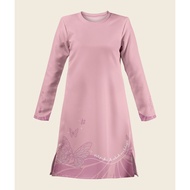 Baju Muslimah Women's T-Shirt Knitted sisters Jersey NOUR Butterfly Muslimah Shirt