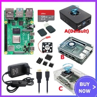 Raspberry Pi 4 Model B 4B RAM 1GB 2GB 4GB 8GB Kit+ Case+32 64 128 GB TF Card+ Power Adapter+ Fan+ He