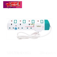 (2METER) Penyambung Plug Socket 4 Gang, Extension Plug Extension Socket Plug