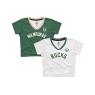 V-NECK CROP TOP JERSEY MILWAUKEE BUCKS Y2K SLIM FIT PREMIUMWanita