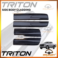 All-New Mitsubishi Triton 2024 OEM Side Body Cladding Black Quality (Car Accessories)