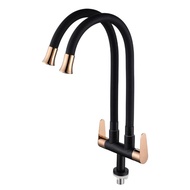 Devoli Double Spout Flexible Sink Tap SUS304 ‘’ PAIP SINKI , SINK PIPE TAP KITCHEN’’