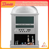 Bakelili Alarm Clock Muslim Islamic Prayer Praying Azan Athan Wall Silver with Pen  Table