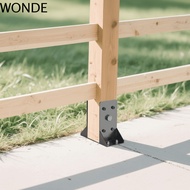 WONDE Post Support Bracket, Steel Black Deck Railing Support, Support Heavy-Duty 4x4 Inch/6x6Inch Co