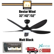 Bestar Wind 32"/42"/52" DC Ceiling fan with tri-tone LED
