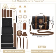 DIY PU Leather Bag Making Kit for Women Handbags Sewing Kit for Adult DIY Bucket Bag Making Kit with