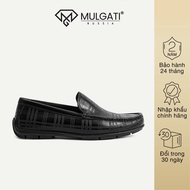 Giày lười nam MULGATI Classic Moccasin vân sọc - 105-208