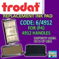 Trodat Replacement Ink Pad ( 6/4912) for 4912 (P4) Self-Inking Rubber Stamps