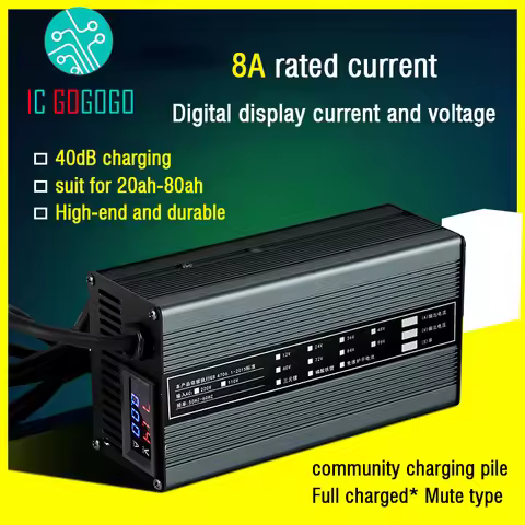 Lithium Battery Charger 8A Li-ion Lipo Lifepo4 72V 60V 48V 73V 67.2V 71.4V 58.8V 54.6V 13S 16S 20S F