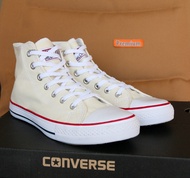 Converse All Star (Classic) ox - Cream Free box !!! รุ่นฮิต สีครีม หุ้มข้อ รองเท้าผ้าใบ คอนเวิร์ส ฟรีกล่อง!!!