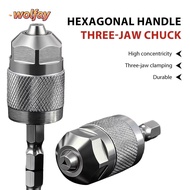 YOLANDA Drill Chuck Adapter, Hexagonal Handle 1.5-6.5mm Quick Change Chuck,  1/4 Inch Self-Tightenin