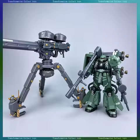 Leien Model MG 1/100 Scale Ms-06 Zaku II Big Gun Thunderbolt Ver Mecha Assembly Model With Tripod Ca
