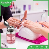 [Ababixa] Glass Bottle Glass Pump Dispenser Bottle for Nail Polish Remover Lubricants