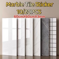 Peel and Stick 3D 10/20PCS Marble Backsplash - Waterproof Oil-Proof PVC for Bathroom Walls