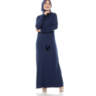 Inner Manset Gamis Wanita Lengan Panjang Kaos Premium Adem Biiu