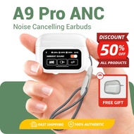 A9 pro Touch Screen ANC Wireless Headset TWS Noise Cancelling Earbud Bluetooth Headphone 5.3 Support