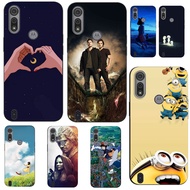 For Motorola Moto E6S E6i Case Phone Cover Protective Soft Silicone Black Tpu Case movie Game of Thr