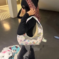 【Liangban Paocai】Electronic Bunny Bag with Star and Ghost Embroidery YK2 Korean-style women's should