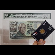 PMG67 EPQ Top Pop 50000 Rupiah Soeharto Rep Star Solid 2