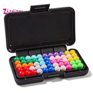 Classic Pyramid IQ 3D Puzzle Board Game with 200 Challenges and Pearl Beads for Children'S Minds