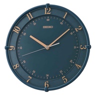 [𝐏𝐎𝐖𝐄𝐑𝐌𝐀𝐓𝐈𝐂] Seiko QXA805L QXA805 Navy Quiet Sweep Wall Clock