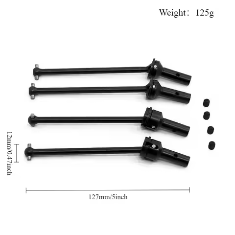 A45F-4 Pieces Metal Front And Rear Drive Shaft CVD For Arrma 1/8 Typhon 1/7 Infraction Limitless 6S 