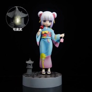 18cm Miss Kobayashi's Dragon Maid Kanna Kamui Anime Figure Painted Kimono Collectible Model Toy Anim