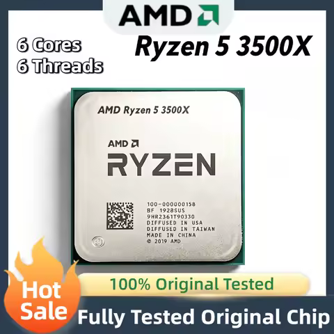 AMD R5 3500X 6C 6T 3.6GHz AM4 CPU 7nm 65W L3 32M Cache Processor Without Package Pro Max Ultra Deskt
