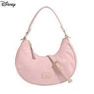 Official Disney Series Mickey Shoulder Bag Female Underarm Bag Messenger Bag Cute Solid Color Wallet