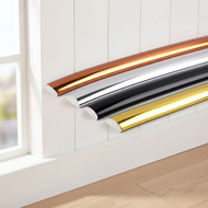 1M Mirror Frame PVC Self-adhesive Trim Wall Molding Line Metal Decor Strip Background Ceiling Accent