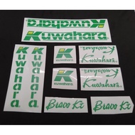 BMX Kuwahara Bravo KT Decal Transparent Printed Sticker