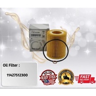 O13# BMW E46 E49 E60 (M52 M54 M56 ENGINE)OIL FILTER 11427512300 (OX154)(HU925)