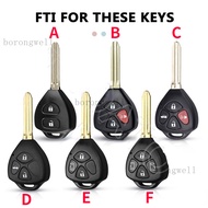 (Borongwell) Vỏ Chìa Khóa Xe Hơi Gấp Gọn Sửa Đổi Cho Toyota Vỏ Chìa Khóa Xe Hơi Cho Toyota Avanza Vi
