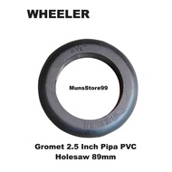 Rubber Grommet 2.5 - 4 Inch PVC Pipe Seal Anti-Leak Hydroponic Irrigation Water Filter System WHEELE