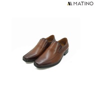 MATINO SHOES รองเท้าคัทชูหนังวีแกน รุ่น MC/B 5535M - BLACK/TAN