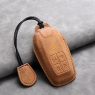 Leather Car Remote Key Case Cover for Ferrari F430 488 458 F12 Roma 812 F8 Auto Key Shell Fob Protec