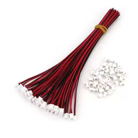 50Sets Micro JST 2/3/4/5/6/8 Pin Single End Pitch 1.25mm 15cm 28AWG Wire to Board Connector