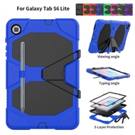 Case For Samsung Galaxy Tab S6 Lite 10.4 P620 2024 / P610 P615 2020 / P613 P619 2022 PC+Silicone Rugged Hard Stand Built in Screen Protector Protective Bumper Tablet Cover