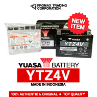 Yuasa Motorcycle Battery YTZ4V (Made in Indonesia) —for YAMAHA MIO I 125 / MIO SOUL / SNIPER 150 / H