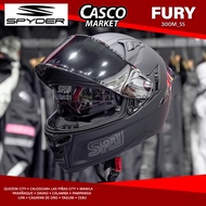 SPYDER FURY PD FULL FACE DUAL VISOR MOTORCYCLE HELMETS ( PLAIN WHITE,  GREY, PINK )