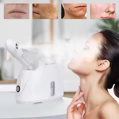 SkinCare Vaporizer Ozone Vapor Face Steam Sauna Facial Steamer Cleansing Nebulizer Nano Mister Humid