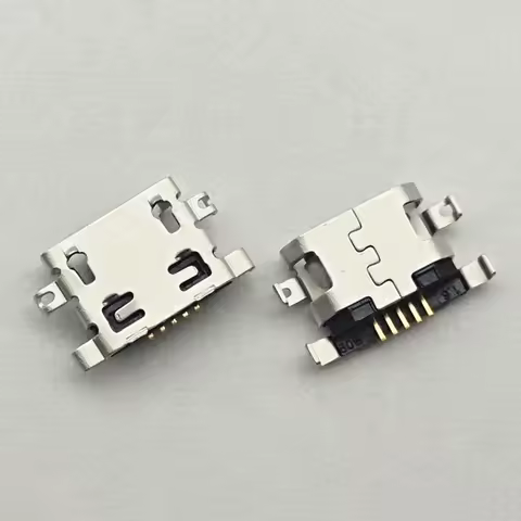100pcs Micro USB Connector 5pin Charging Port Dock For Moto E6S XT2053 Lenovo A360T A360t A320T A586